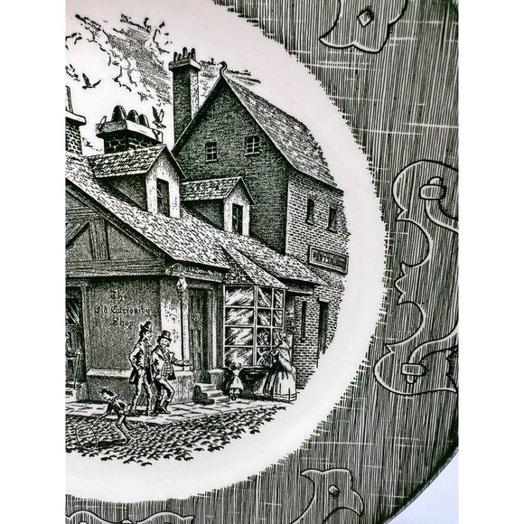 Vtg Plate The Old Curiosity Shop Underglaze - Picture 3 of 8